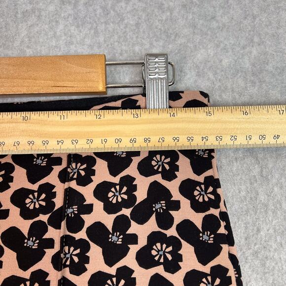 Anthropologie Maeve Brown Print The Margot Kick Flare Cropped Trousers Sz Small - Picture 8 of 13